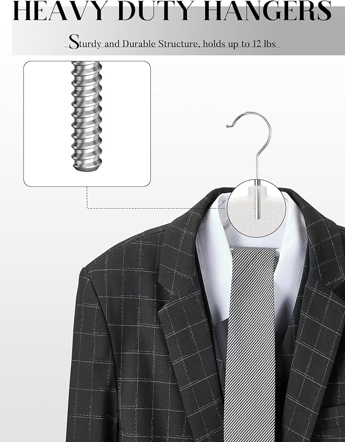 HOUSE DAY Quality Plastic Hangers 30 Pack, Non Slip Plastic Clothes Hangers White, Ultra Thin Hangers with 360° Swivel Hook, Heavy Duty Coat Hanger Space Saving, Ideal for Suits, Shirts, Pants