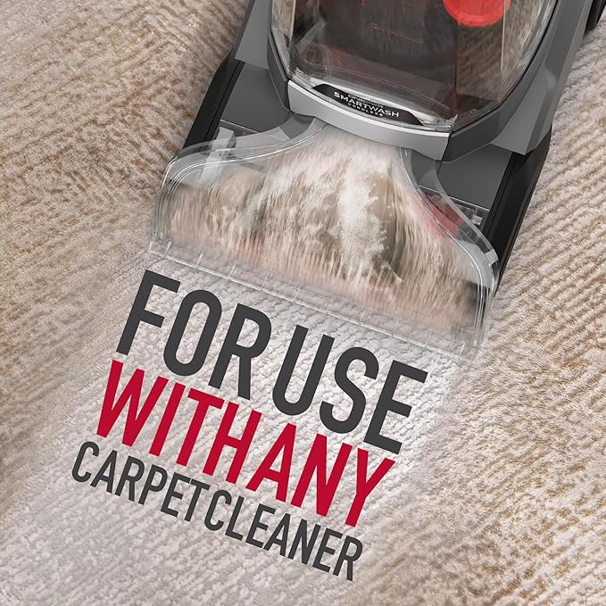 Hoover Pure Essentials Carpet Cleaner Solution, 50 oz., Fresh Rain Scent, Natural Plant Based Formula, Deep Cleaning Carpet Shampoo Solution, Pair with Hoover Carpet Cleaner Machine