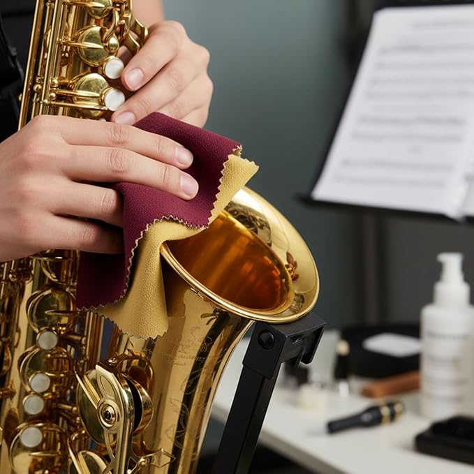 Cadie Silver Polishing Rouge Cloth - 100% Treated Reusable Cotton Jewelry Cleaning Cloth for Silver, Gold, Platinum & Silverware - Restore Shine, Remove Tarnish, 10 x 12 Inches, 2 Pack