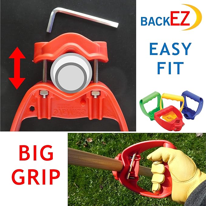 Back-Saving Tool Handle Attachment, EVR-Grip Upgrade, Labor-Saving Ergonomic Shovel Add-on Handle Green