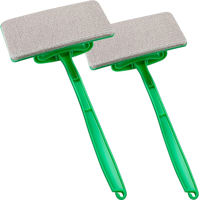 MyLifeUNIT 2 Packs Mesh Screen Cleaner, Detachable Window Screen Cleaning Brush, Window Screen Cleaners Tool with Wet and Dry Dual-Use