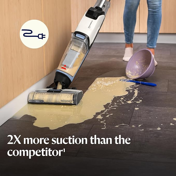 Bissell CrossWave Edge Floor Cleaner, Wet Dry Vacuum Mop with Zero-Gap Edge Technology & Powerful Suction for Tile Floors and Stain Removal, 4111A