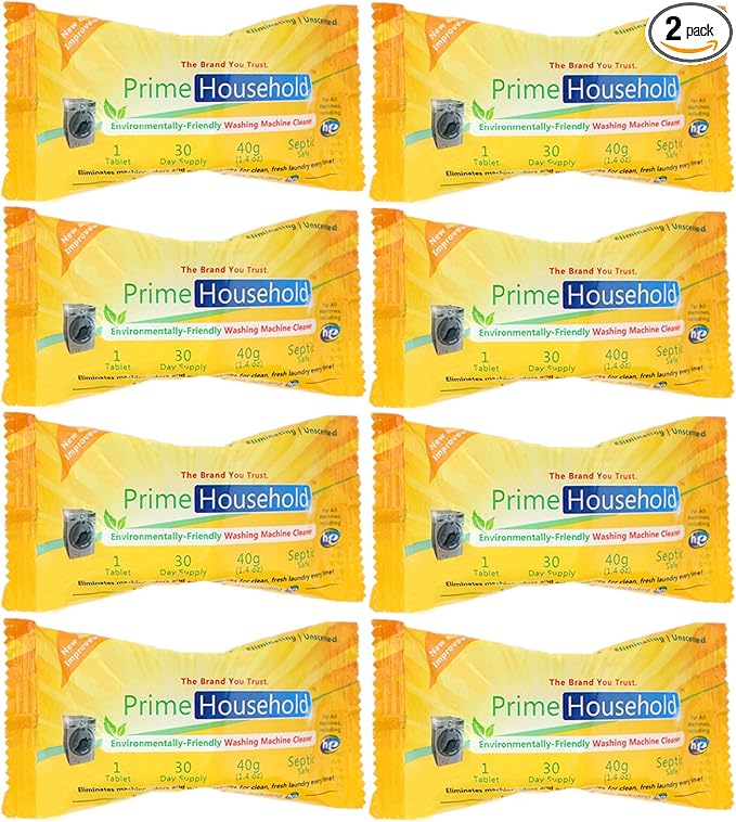 Eco-Friendly Washing Machine Cleaner, 8-XL-Tablets