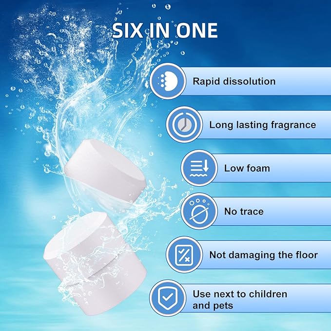 88PCS Floor Cleaner Lavender Scent Compatible with Tineco Vacuum Mop, One Pill At a Time Residue & Streak Free, Suitable for All Robot Vacuum Cleaners and Wireless Wet Dry Dual-Use Vacuum Cleaners