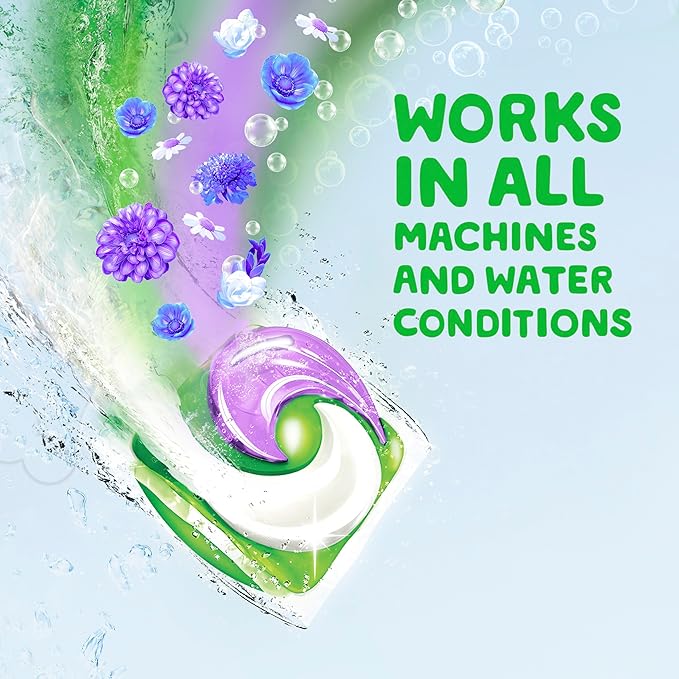 Gain Super Flings Laundry Detergent Pacs, 18 Count, Dewdrop Dream scent, irresistibly clean and fresh washing detergent laundry soap pacs