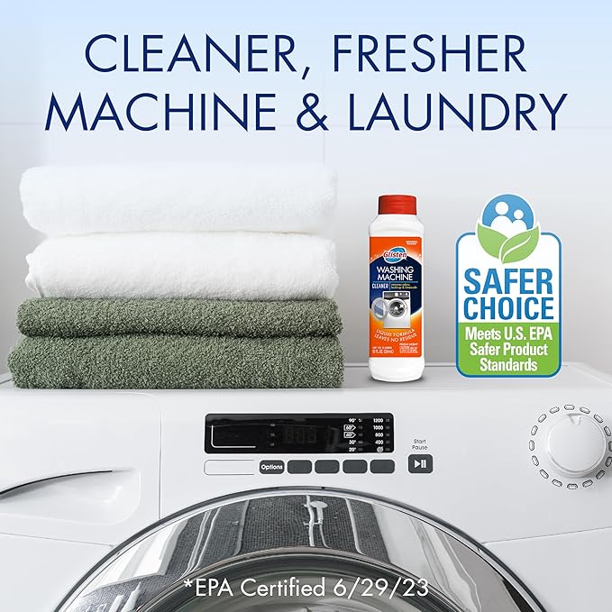 Glisten Washer Magic Washing Machine Cleaner and Deodorizer, 4 Bottles