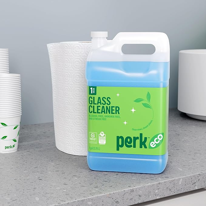 Sustainable Earth Ready‑to‑Use Glass Cleaner Refill, 1‑Gallon Bottle — Ammonia‑Free Streak‑Free Formula for Windows, Mirrors & Glass Surfaces
