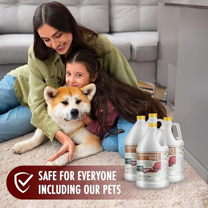 POG Remover 9452 - Paint, Oil & Grease Heavy Duty Remover & Cleaner - Residential, Industrial & Commercial - Case of Four Gallon Jugs