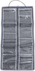 Hanging Glasses Storage Pouch Wall-Mounted Eyewear Organizer Felt Dustproof Sunglasses Bag Medium Gray for Home Bedroom Storage