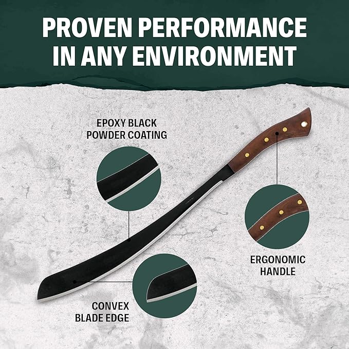 Condor Tool & Knife Outdoor Machete with Walnut Handle