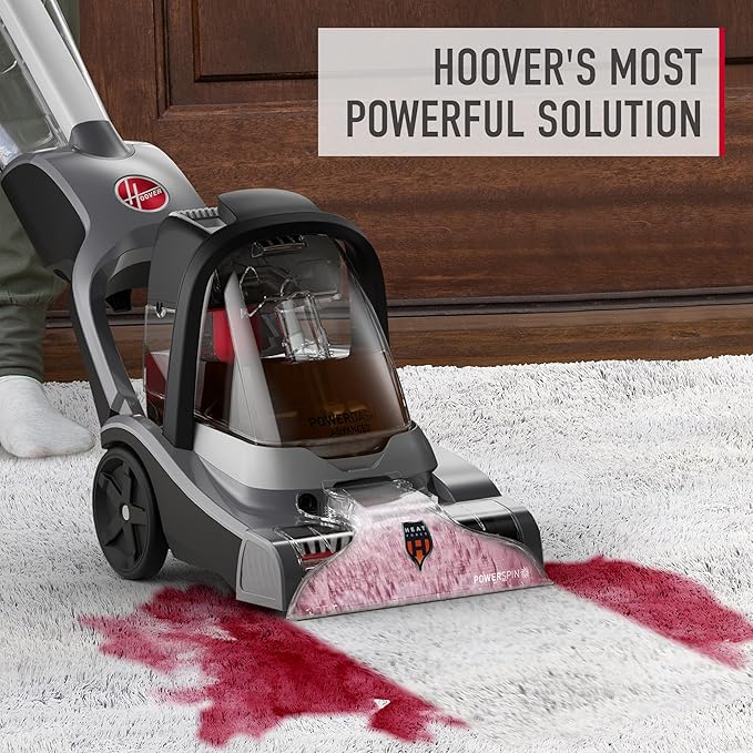 Hoover Prime Professional Carpet Cleaner Solution, 50 oz., Ocean Breeze Scent, Powerful Carpet Shampoo Solution, Remove Tough Stains from Carpet and Upholstery, Pair with Hoover Carpet Cleaner Machine