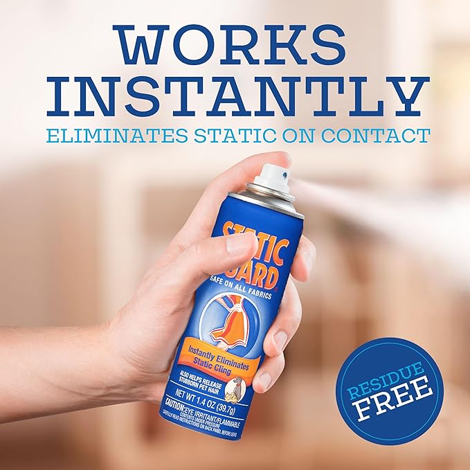 Static Guard Fabric Spray, Original | 1.4 Ounce | Pack of 12