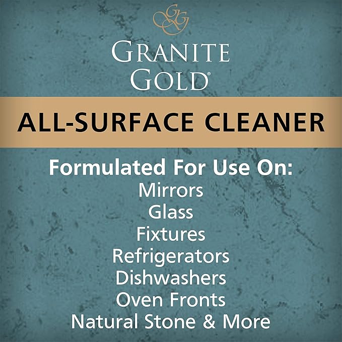 Granite Gold All-Surface Cleaner Spray, Household Cleaning For Stainless Steel, Glass, Quartz, Marble Surfaces, 24 Fl Oz, 1 Count