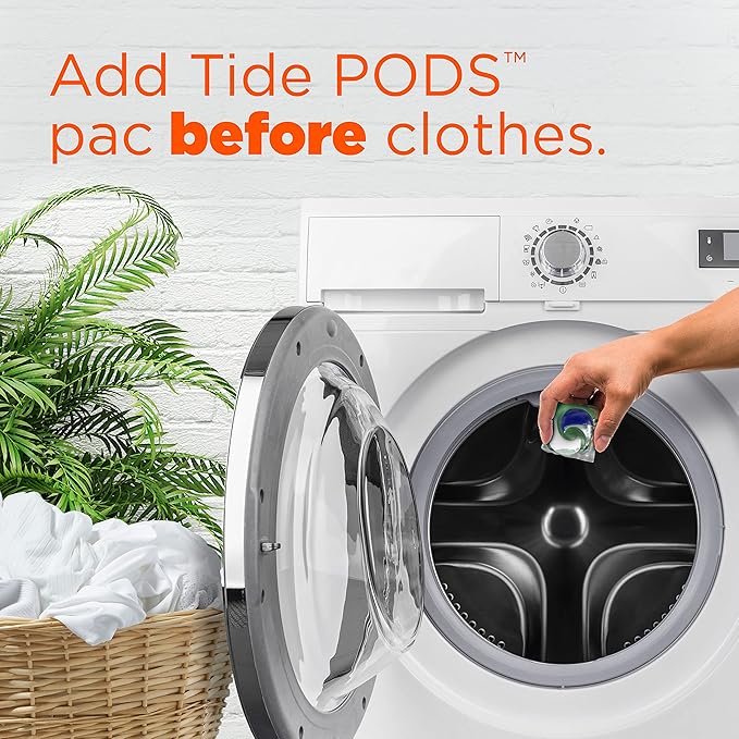 Tide Power Pods Laundry Detergent Pacs with Febreze, 32 Count, Spring & Renewal Scent, Febreze Freshness with Odor Eliminators