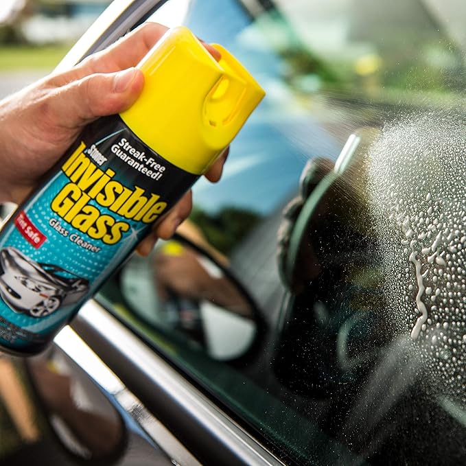 Invisible Glass 91163-3PK Premium Aerosol Glass Cleaner Spray for Car Windshields and Windows, Automotive and Home Window Cleaner, Streak-Free, Ammonia-Free, Tint-Safe – 15 oz (Pack of 3)