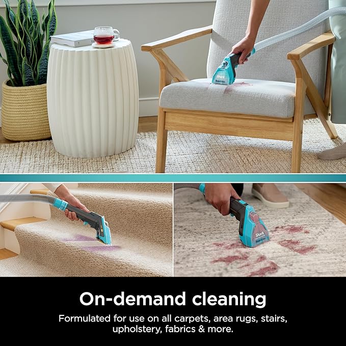 Shark StainStriker OXY Multiplier Formula for Shark Upright & Portable Carpet Cleaners, Formulated for All Carpets, Upholstery & Area Rugs, Instantly Eliminates Odors, 32oz, XSKEXOX32B