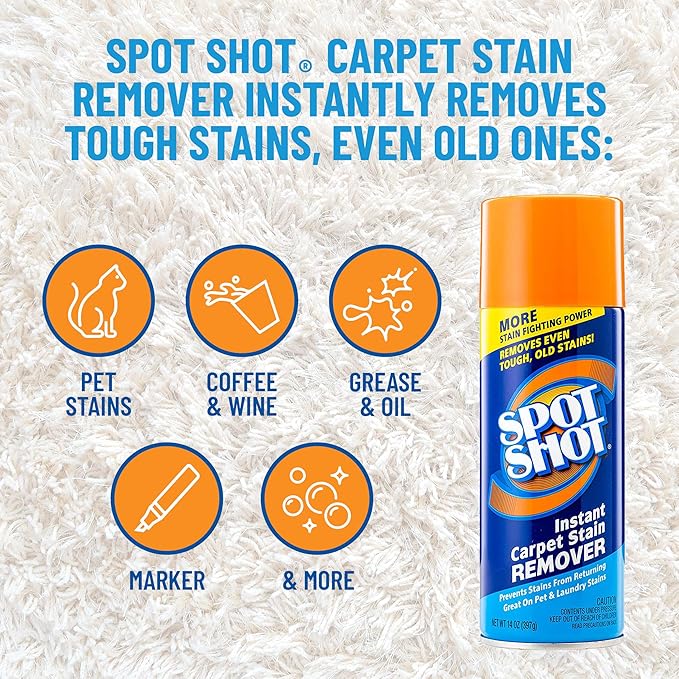 Spot Shot Instant Carpet Stain Remover, 16 OZ [3-PACK]