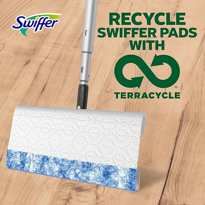 Swiffer Heavy Duty Mop Wet Multi-Surface Cloth Refills for Floor Mopping and Cleaning, Pet with Febreze Odor Defense, 32 count