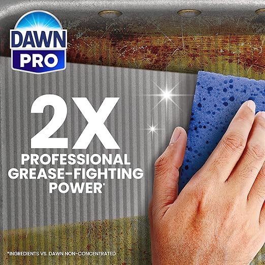 Dawn Professional Pot and Pan Detergent, Regular Scent, 3.8l (Case of 4)