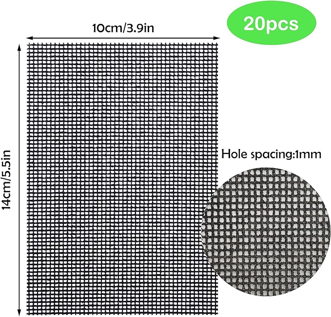 10Pcs Cleaning Screens for Toilets Cleaner Hard Water 5.5 x 4 Inch Flexible Scrubbing Pads for Household Cleaning Scouring Mesh Pad for Remove Grills Carbon Rust Scale (10)