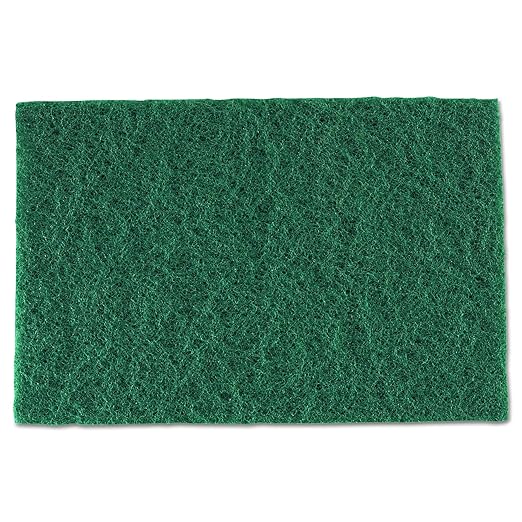 Royal S960 Medium-Duty Scouring Pad, 6 x 9, Green (Case of 60)