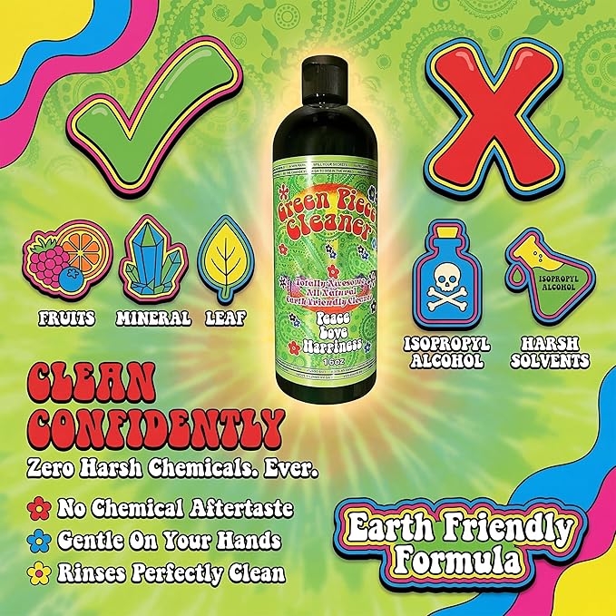 Green Piece® Cleaner - (Made in USA) The All Natural Earth Friendly Cleaner - Liquid Solution 36 Oz