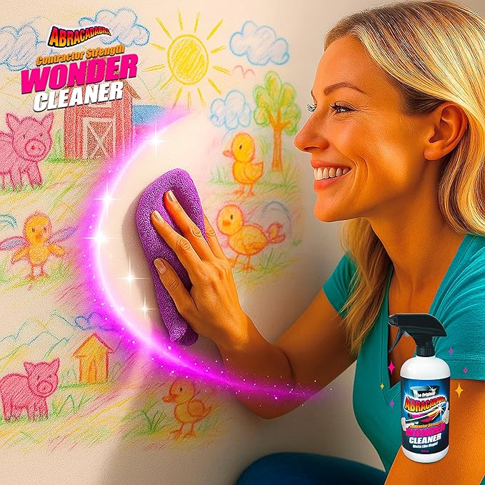 Abracadabra® Contractor Strength Wonder Cleaner- As Seen on TV- 16 fl oz- Gunk & Build Up Remover- Removes Tar, Adhesives, Gum, Stickers, Sap, Oils & More on Most Surfaces- Better Stronger Faster-3 pk