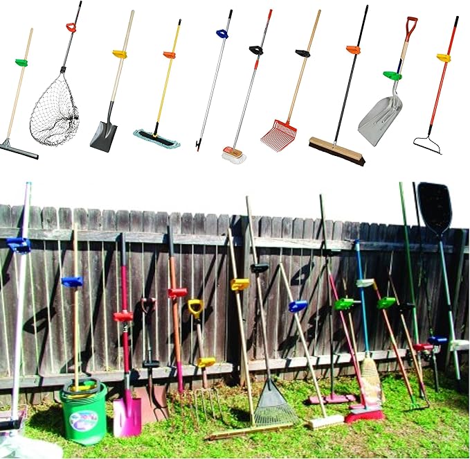 Back-Saving Tool Handle Attachment, EVR-Grip Upgrade, Labor-Saving Ergonomic Shovel Add-on Handle, RED