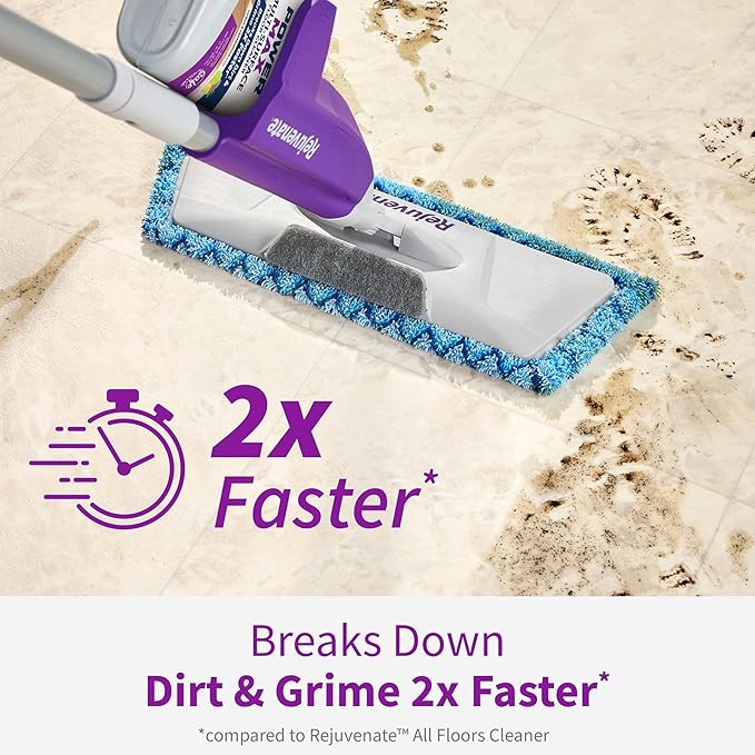 Rejuvenate PowerMax Multi-Surface Floor Cleaner, 64 Ounces, Breaks Down Dirt And Grime On Sealed Hardwood, Tile, Vinyl, Laminate To Deliver A Powerful, Deep Clean With Citrus And Cedarwood Scent