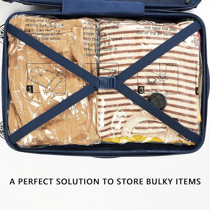 Vacuum Storage Bags with Electric Pump, Compression Packing Bags for Travel Luggage, Space Saver for Clothing Clothes Bedding Blankets Pillows, 36 Combo