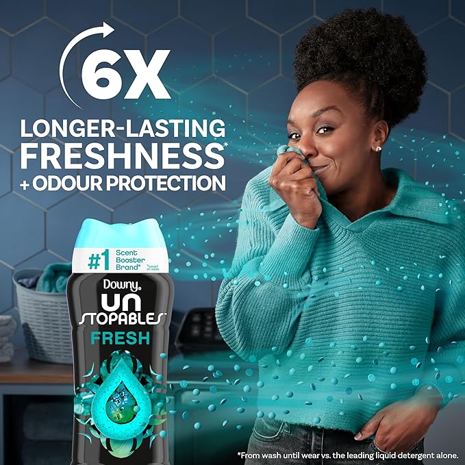Downy Unstopables In-Wash Laundry Scent Booster Beads, Fresh, 18.2 oz