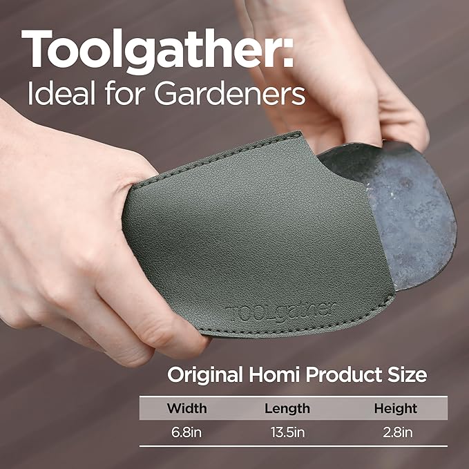 Original Homi Hand Hoe - Traditional Handmade Korean Garden Tool for Weeding Digging & Planting with Forged Steel & Chestnut and Acacia Wood Handle