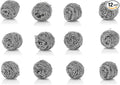 12 Pack 50g Stainless Steel Sponges, Steel Wool Scrubber, Scrubbing Scouring Pad for Pots, Pans and Ovens Great for Kitchen, Bathroom, Outdoors by EcoQuality