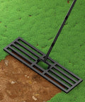 44x10 inch Lawn Leveling Rake, Upgraded Lawn Leveler Tool Heavy Duty Reinforced Connection, Garden Rake with Adjustable Long Handle, Ground Leveler for Yard Smoothing Soil Grass Dirt Sand